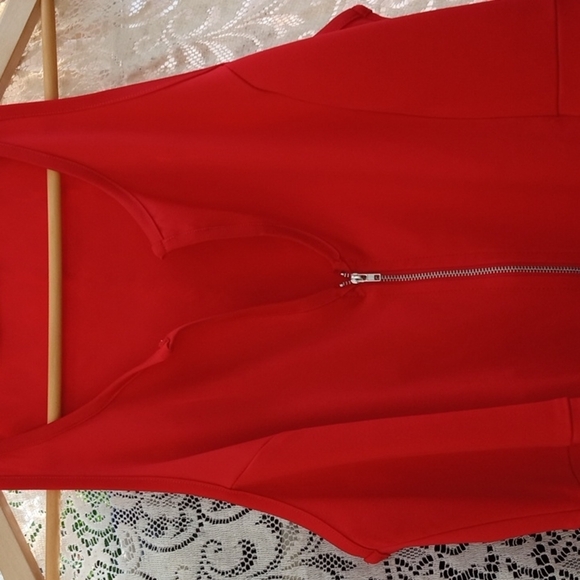 Zanzea collection Front zip sleeveless dress plus size  XXXL Red - Picture 1 of 4